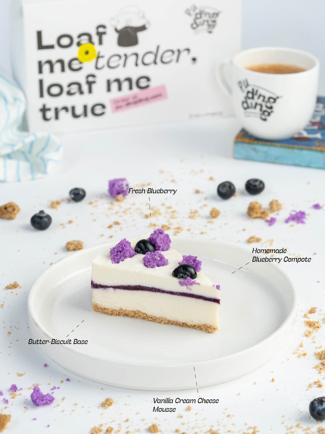 Blue York Cheesecake (Blueberry Cheesecake)