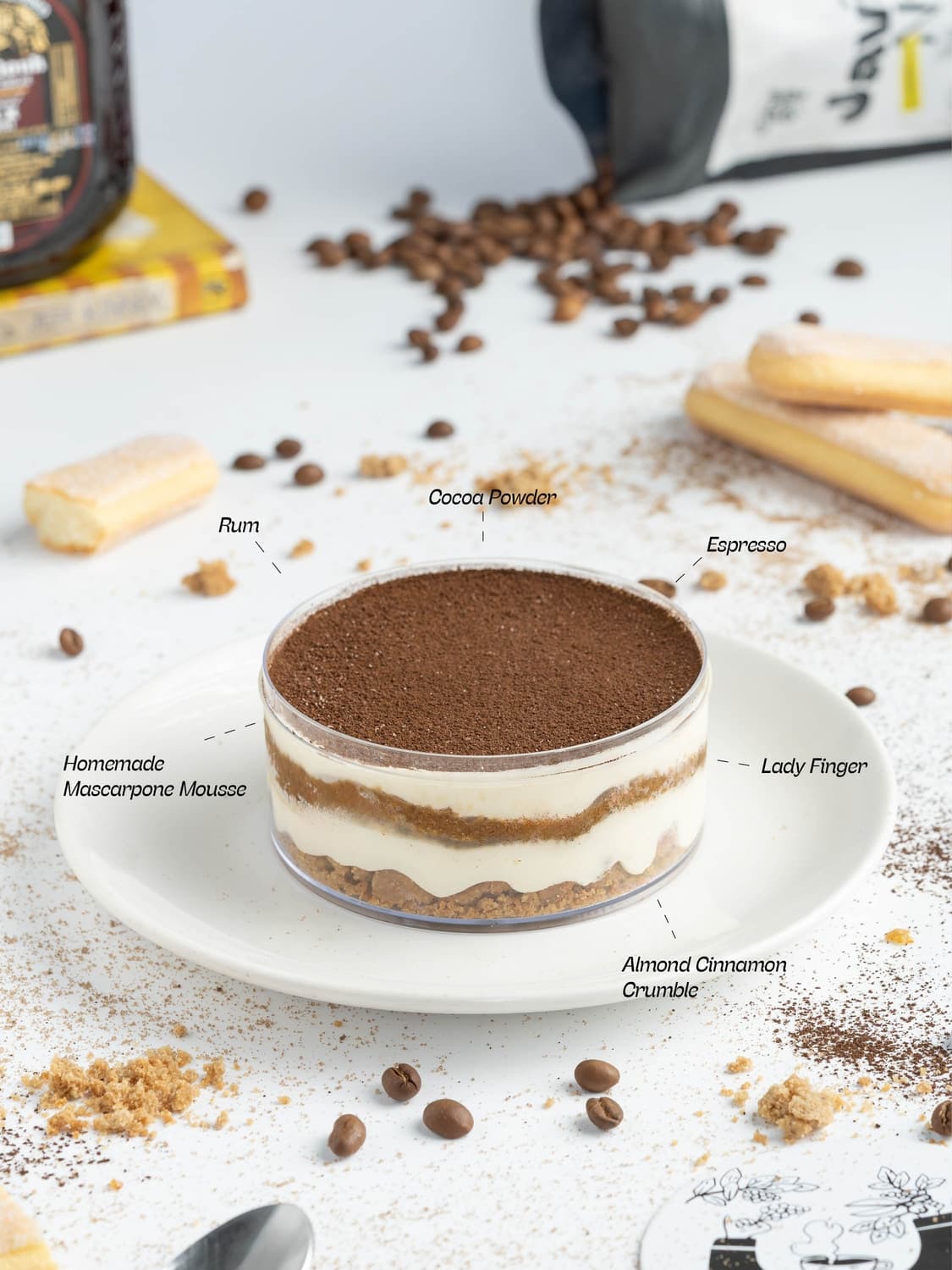 Tipsy Misu Pudding (Boozy Tiramisu Pudding)